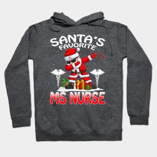 Santas Favorite Medical Surgical Nurse Christmas T Hoodie